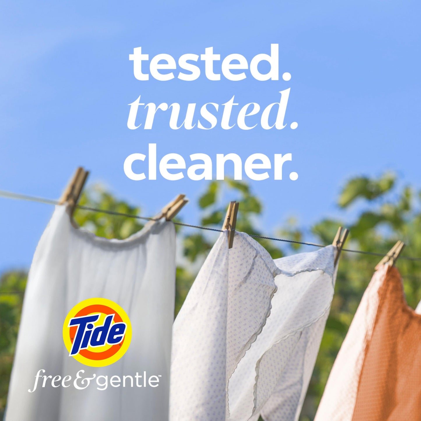 Tide PODS Free & Gentle Liquid Laundry Detergent Pacs, HE Compatible and Coldwater Clean, 76 Count