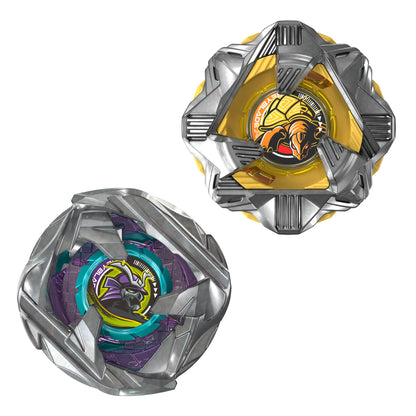 Beyblade X Calibur Samurai 6-70M BX & Obsidian Shell 3-85S BX Takara Tomy Dual Pack Set with 2 Right-Spinning Tops, Battling Tops Game Toys, Ages 8+ BEYBLADE