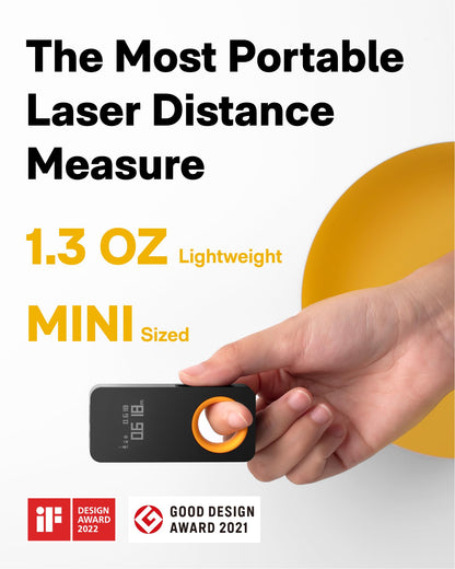 HOTO Laser Measuring Tool, Pocket-Size 98Ft Digital Laser Tape Measure ±2mm Accuracy, USB-C Rechargeable, OLED Display, Ft/M/in Unit, Real-time Data Sync, Cool Gadgets Gifts for Men & Home Use - Available at All In One Marketplace Canada
