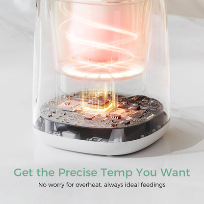 Momcozy Smart Baby Bottle Warmer & Steam Bottle Sterilizer, Fast Baby Milk Warmer with Accurate Temperature Control and Automatic Shut-Off, Multifunctional Bottle Warmers for Breastmilk or Formula