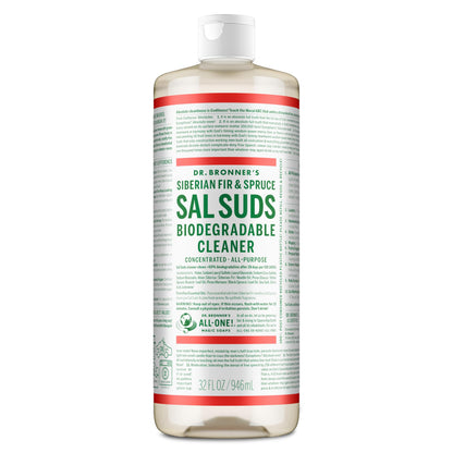 Dr. Bronner's - Sal Suds Biodegradable Cleaner (946 mL) - Concentrated All-Purpose Cleaner for Floors, Laundry, and Dishes, Cuts Grease and Dirt, Powerful Formula Dr. Bronner's