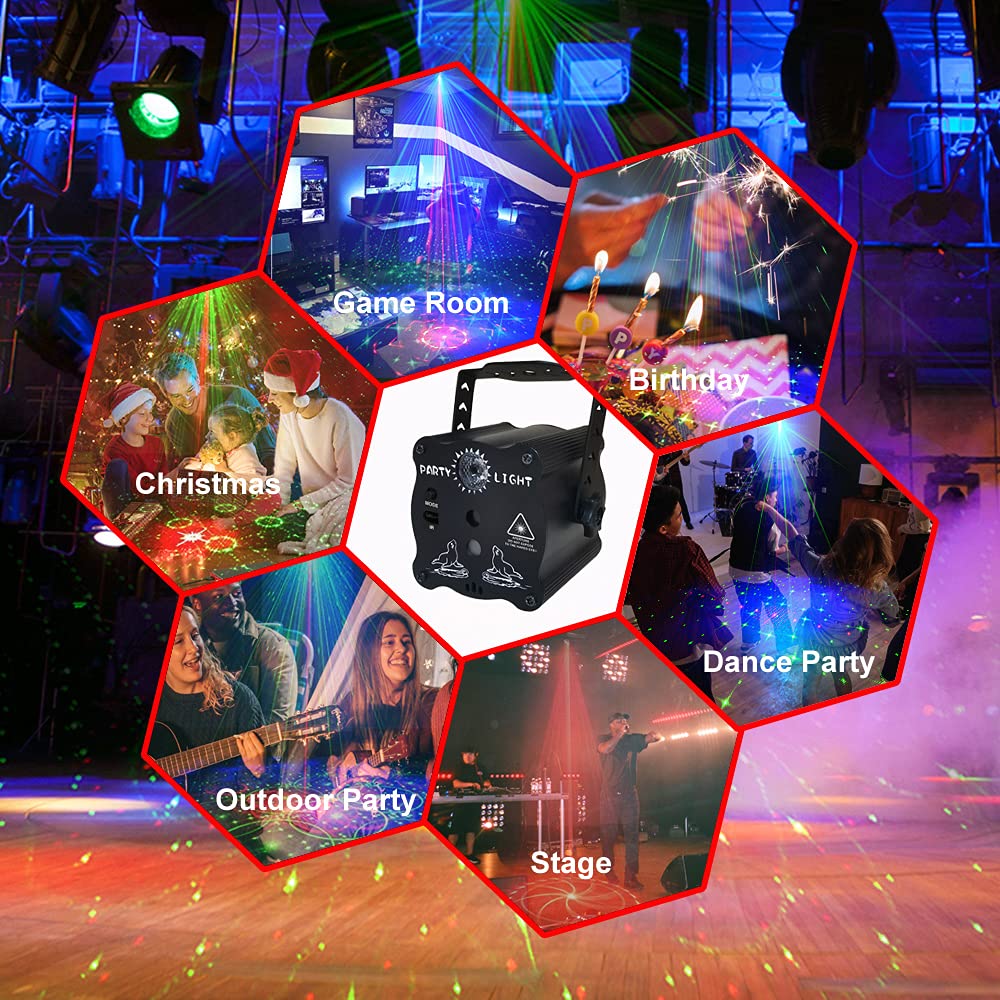 2-in-1 Disco Ball Party Lights with Remote, Sound Activated LED Strobe Light for Parties, USB Powered DJ Disco Light Projector for Room Decor, Glow Party Supplies, Birthday, Christmas, Club 🍁 All In One Marketplace Canada