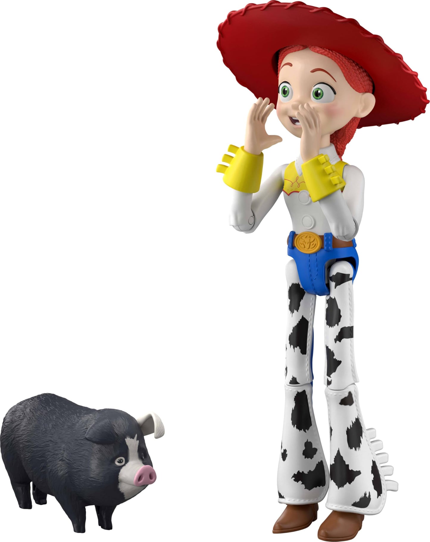Mattel Disney and Pixar Toy Story 5 Critter Talk Jessie, 12 Inch Posable Action Figure Toy & Jimmy Dean, 35 Plus Movie Sounds & Phrases Mattel