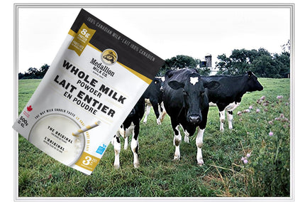 Medallion Brand Whole Milk Powder 500g - Dried Milk from Canada, Free of Antibiotics, No rbST or rBGH