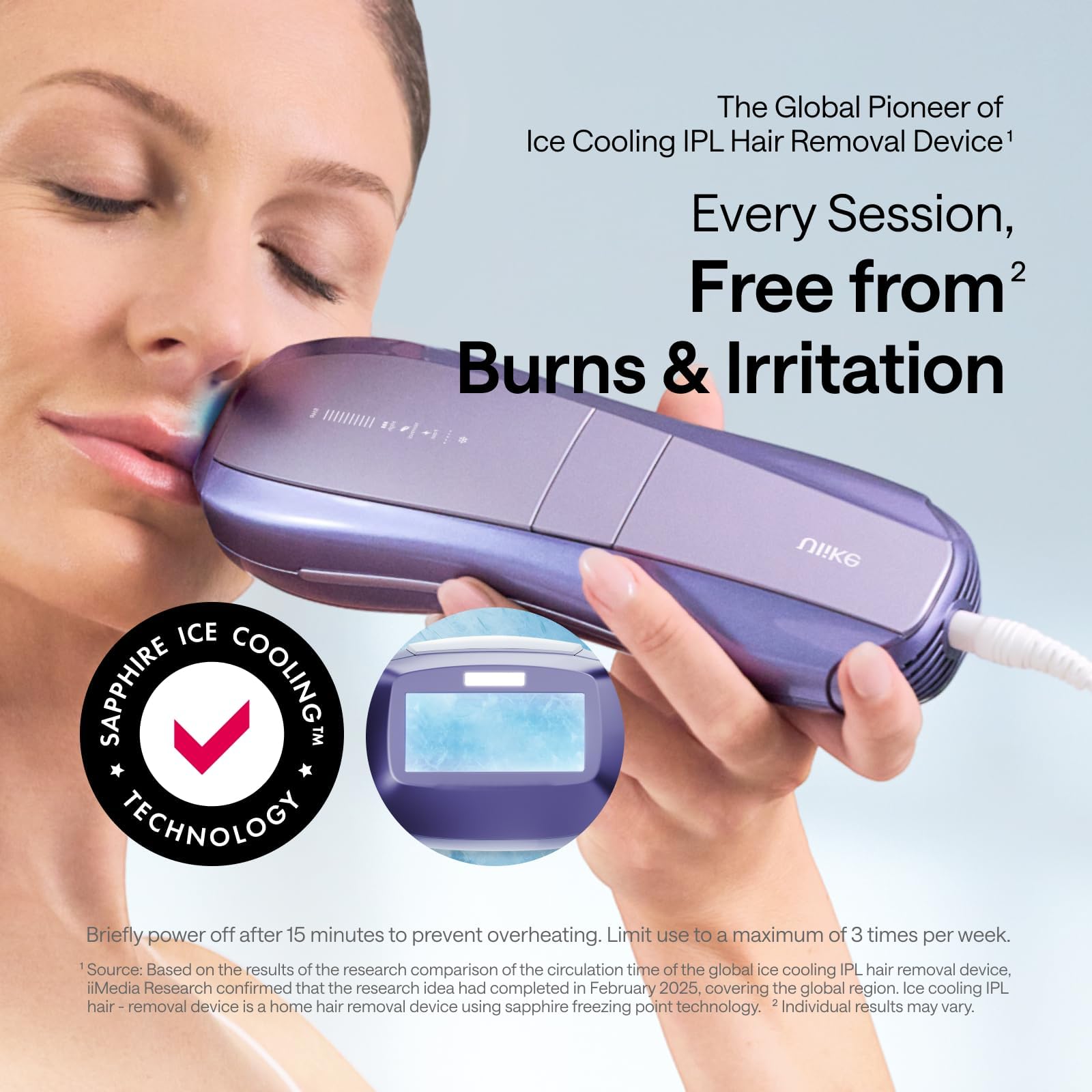 Ulike Laser Hair Removal, Air 10 IPL Device for Women and Men, 65°F Ice-Cooling Contact, Dual Lights, Skin Sensor & SHR Mode* for Nearly Painless, Effective & Long-Lasting Results from Home - Available at All In One Marketplace Canada