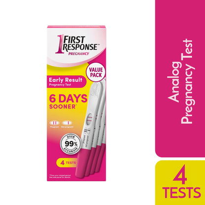 First Response Early Result - Pregnancy Test Kit - Detect Pregnancy 6 Days Sooner Than Your Missed Period - Over 99% Accurate - Analog (4 Count) 🍁 All In One Marketplace Canada