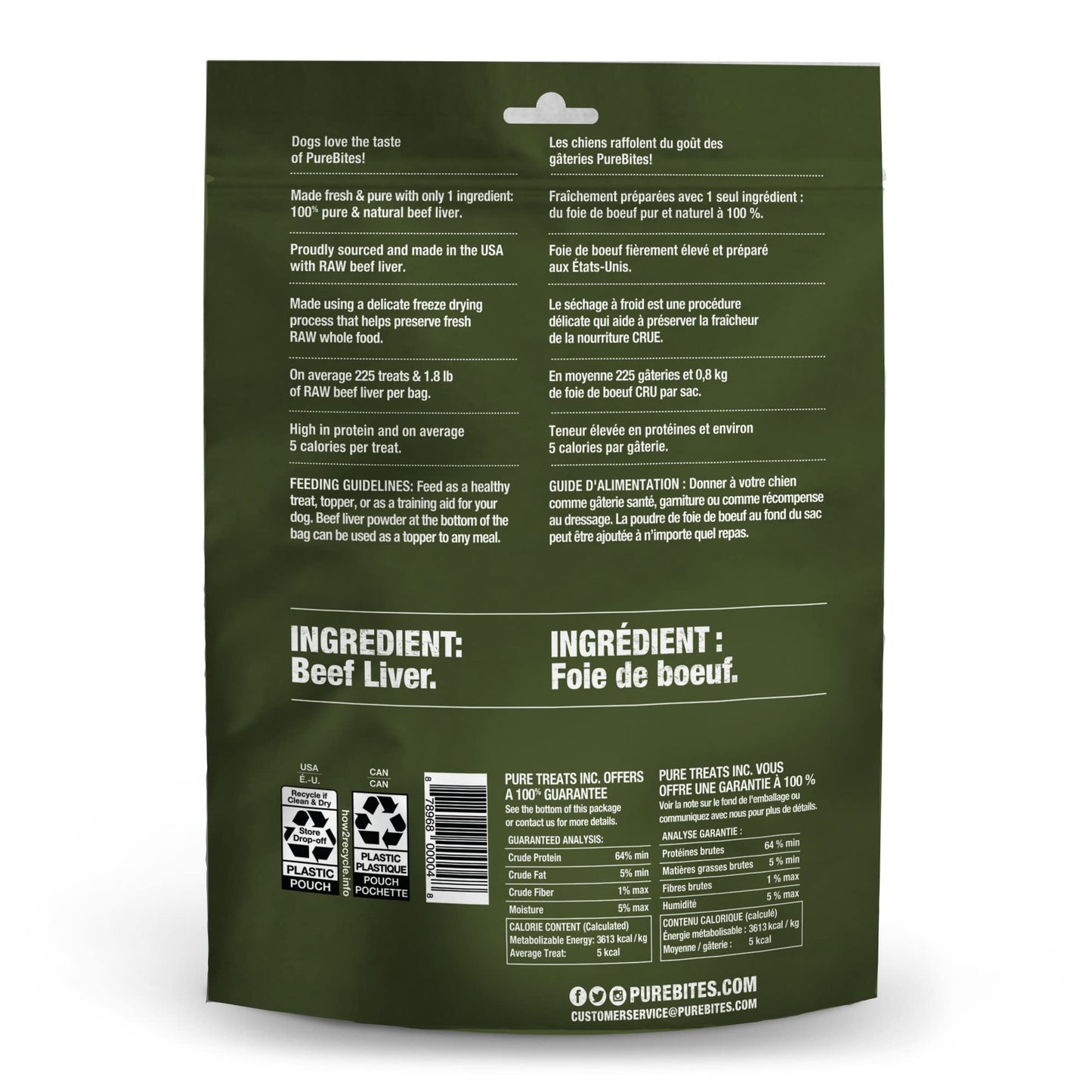 Purebites Beef Liver for Dogs, 8.8Oz / 250G - Value Size 🍁 All In One Marketplace Canada