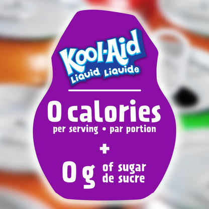 Kool-Aid Grape Liquid Drink Mix, 48 mL Bottle (Pack of 12)