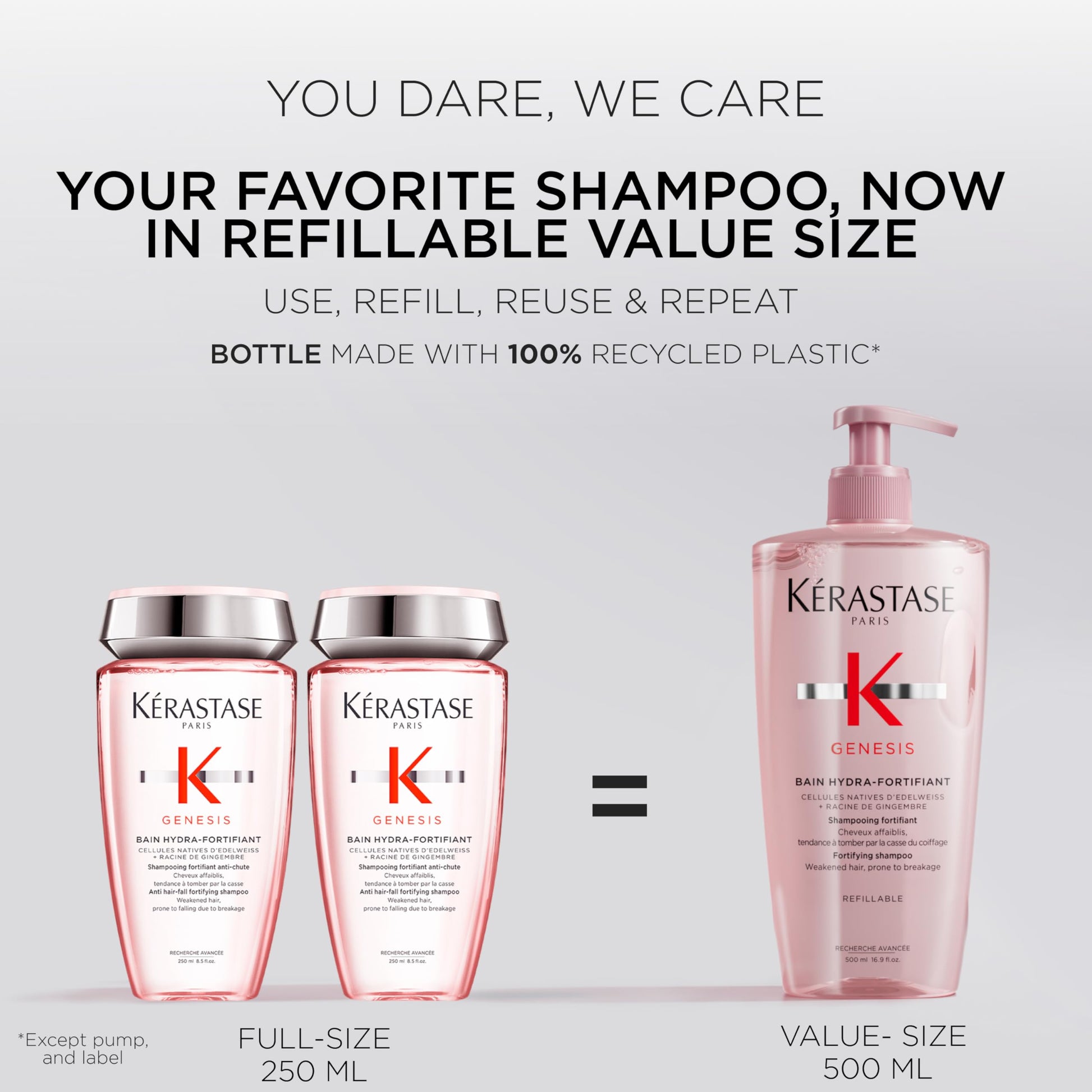 Kérastase Genesis Bain Hydra-Fortifiant Shampoo for Weak Hair, 500 mL KÉRASTASE