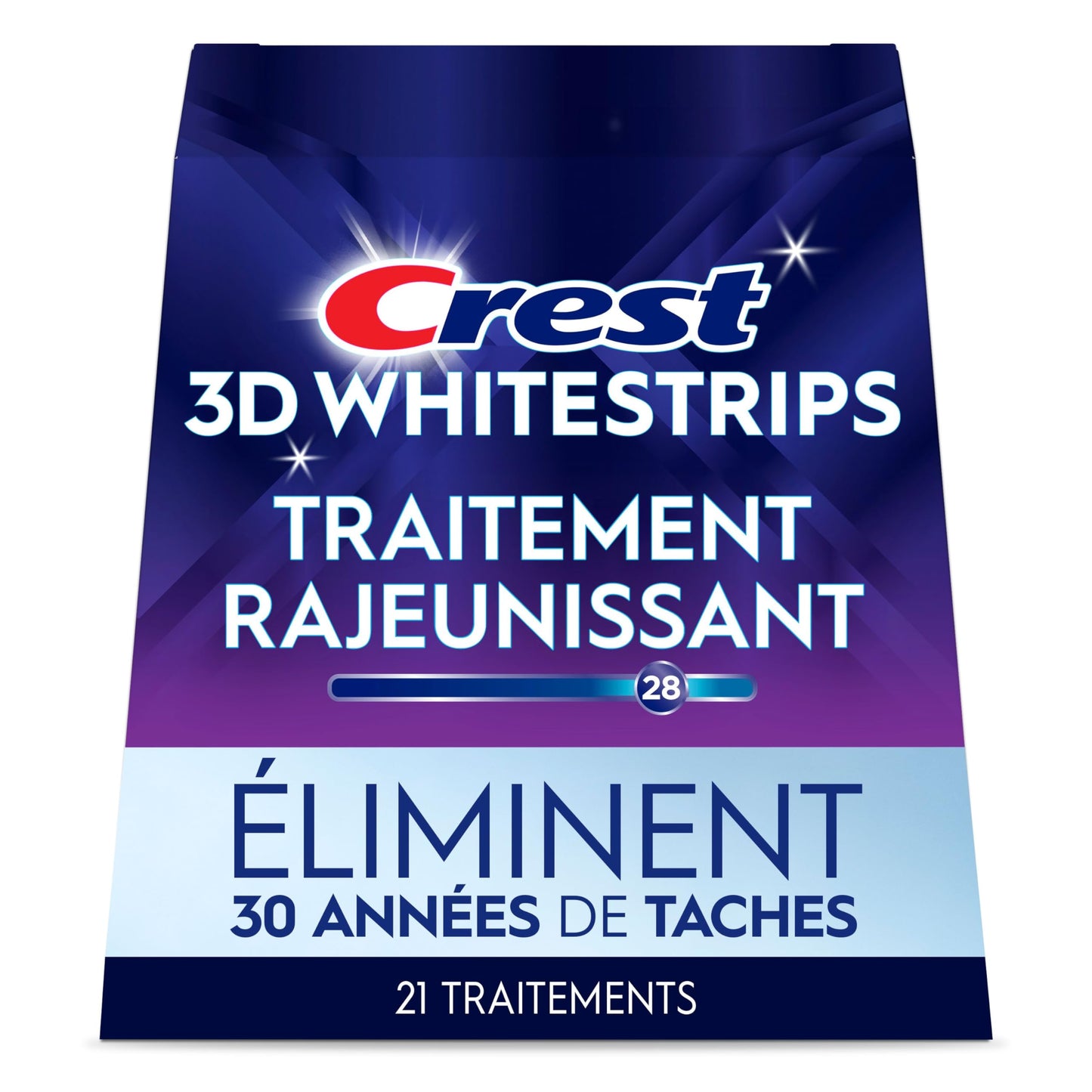 Crest 3D Whitestrips Age Renew At-home Teeth Whitening Kit, 21 Treatments, 28 Levels Whiter