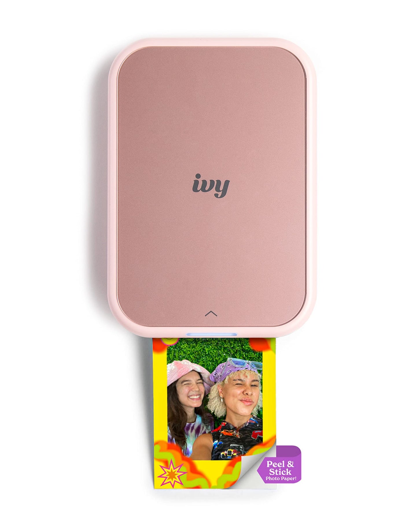 Canon Ivy 2 Mini Photo Printer (Blush Pink), Bluetooth Portable Smartphone Printer for iOS & Android, Bundle with 110 Zink Sticky-Back Photo Prints, LED Light Bar, Protective Case & USB Cable
