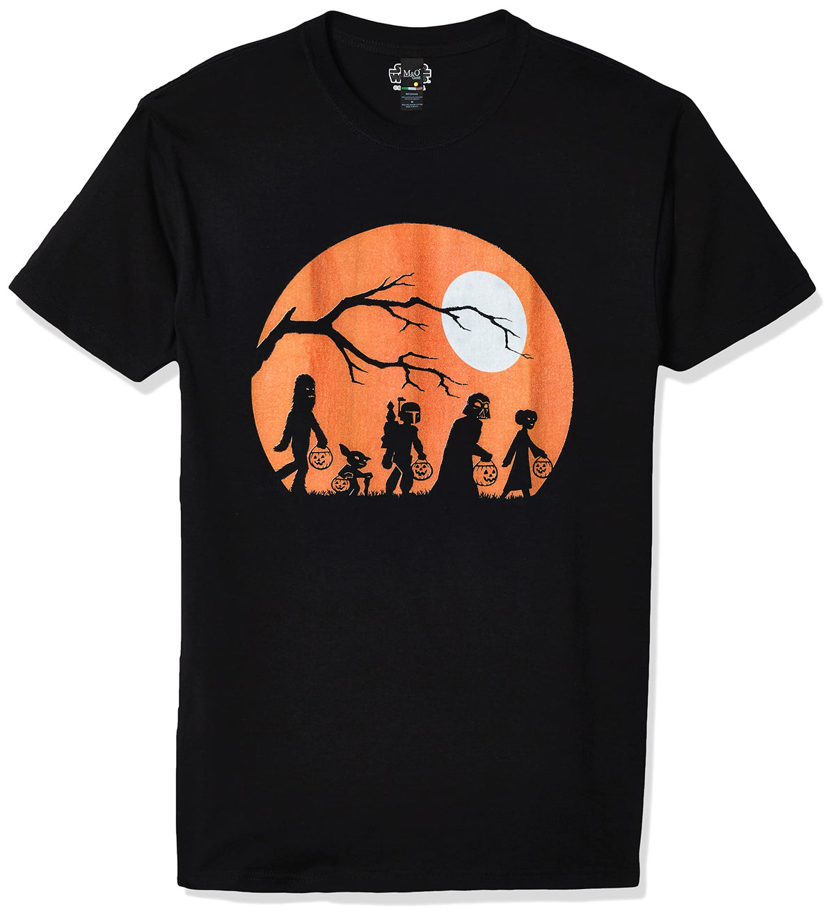 T-shirt pour homme Star Wars sous licence Halloween The Haunt, noir, grande taille