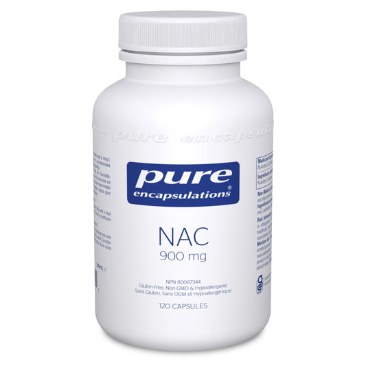Pure Encapsulations NAC 900 mg - N-Acetyl Cysteine Amino Acid Supplement for Immune Support, Liver & Antioxidants* - 120 Capsules - Available at All In One Marketplace Canada