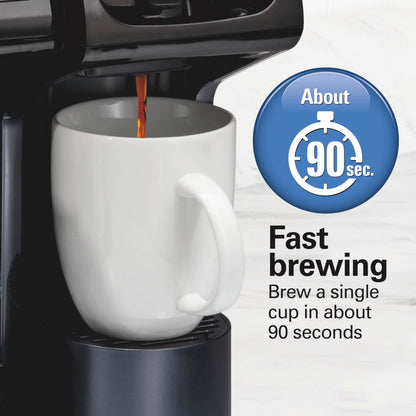 Hamilton Beach FlexBrew Trio 3-Way Coffee Maker, Single Serve & 12 Cup Drip Coffee Maker, Pod & Ground Coffee Compatible, Fast Brewing, Programmable, 56 oz Reservoir, Black (49902C) - Available at All In One Marketplace Canada