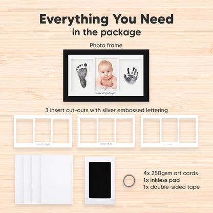 Inkless Hand and Footprint Kit, Boy Girl Newborn Keepsake (Onyx Black) 🍁 All In One Marketplace Canada