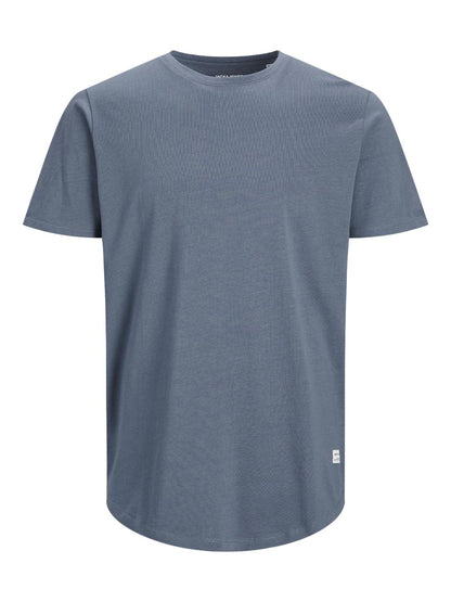 JACK & JONES Men's Long Line Fit T-Shirt JJENOA TEE SS Crew Neck NOOS White Medium JACK & JONES
