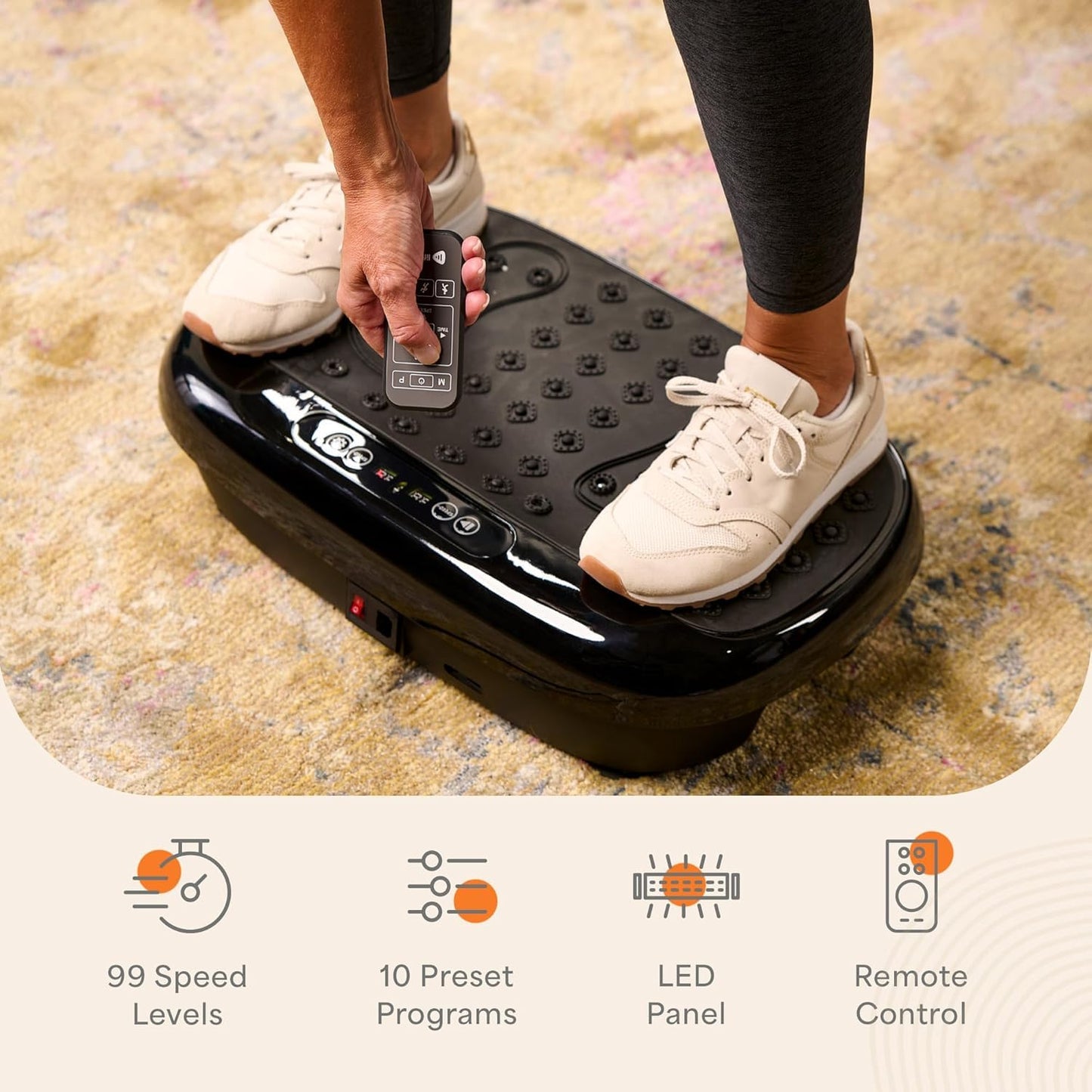 Lifepro HexaplateLite Vibration Plate Exercise Machine-Small & Lightweight LifePro