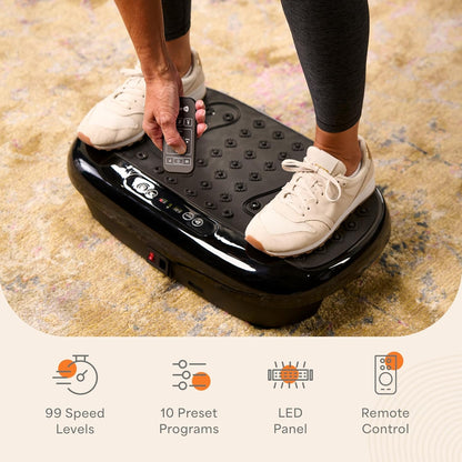 Lifepro HexaplateLite Vibration Plate Exercise Machine-Small & Lightweight LifePro