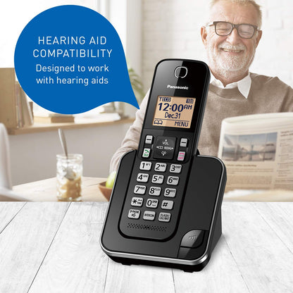 Panasonic DECT 6.0 Expandable Cordless Phone with Call Block - 3 Cordless Handsets - KX-TGC383CB (Black) 🍁 All In One Marketplace Canada