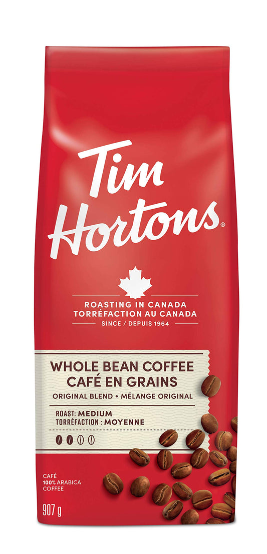 Tim Hortons Original Blend Whole Bean Coffee, 907g