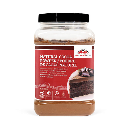 Hoosier Hill Farm Natural Cocoa Powder, 1 lb - Available at All In One Marketplace Canada