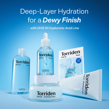Torriden Dive-In Low Molecular Hyaluronic Acid Soothing Cream 100ml - Available at All In One Marketplace Canada