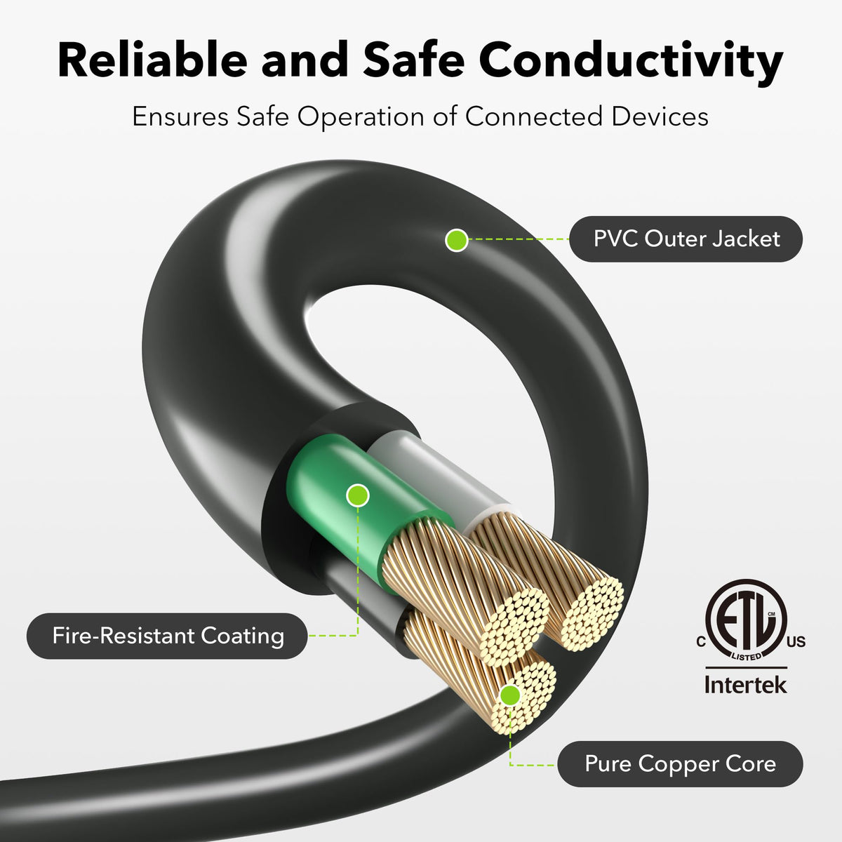 BN-Link's 2 Pack Outdoor Extension Cord Set is Ideal for Holiday Yard Decorations and Garden Equipment. with Three outlets You can Plug in Loads up to a Total of 13amps/1625watts. (Black, 15ft) 🍁 All In One Marketplace Canada