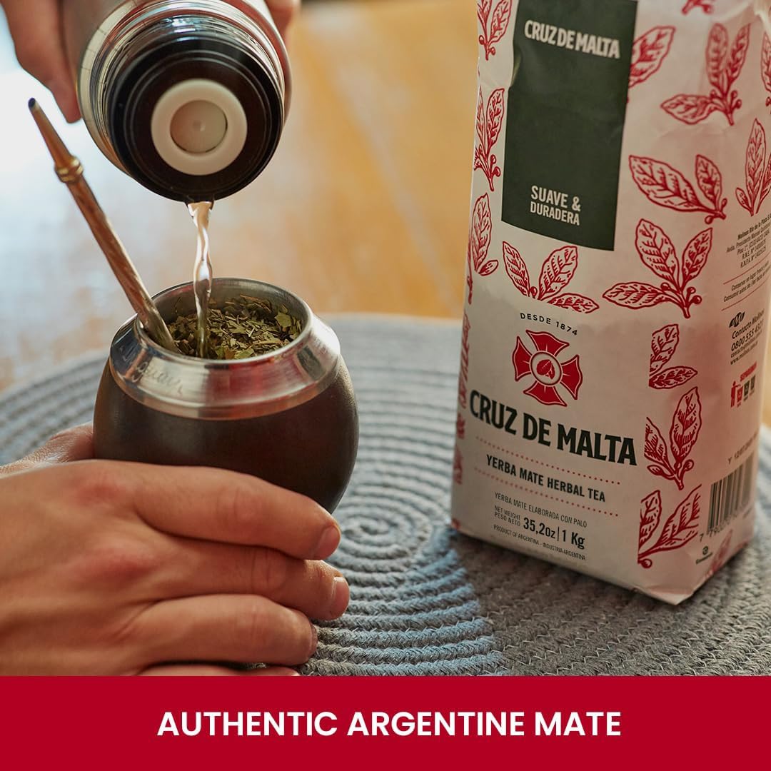Cruz de Malta Yerba Mate – 1kg Loose Leaf Traditional Argentine Herbal Tea