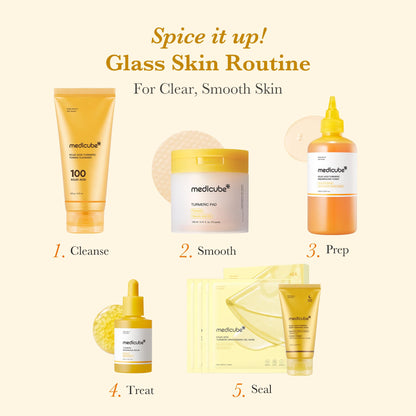medicube Kojic Acid Turmeric Smoothing Toner for Face & Body | Lightweight Toner for Balancing Uneven Skin Tone & Texture | Niacinamide, Glycolic Acid for Clear Glass Skin | 8.45 fl.oz - Available at All In One Marketplace Canada