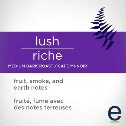 Ethical Bean Lush Medium Dark Roast Fairtrade Organic Whole Bean Coffee – 907g