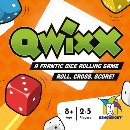 Gamewright Qwixx - A Fast Family Dice Game Multi-Colored, 5" Gamewright