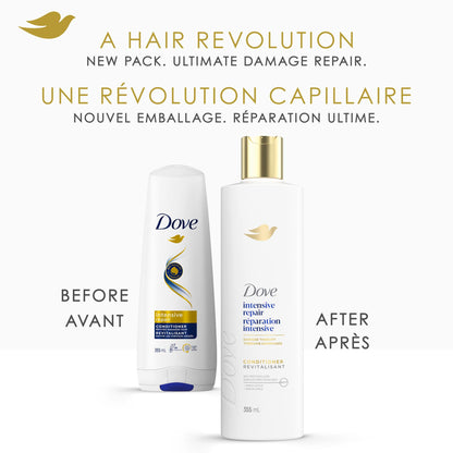 Dove Intensive Repair Shampoo & Conditioner for Damaged Hair, with Liquid Bio-Protein Care technology, 355ml (2 Shampoo + 2 Conditioner) - Available at All In One Marketplace Canada