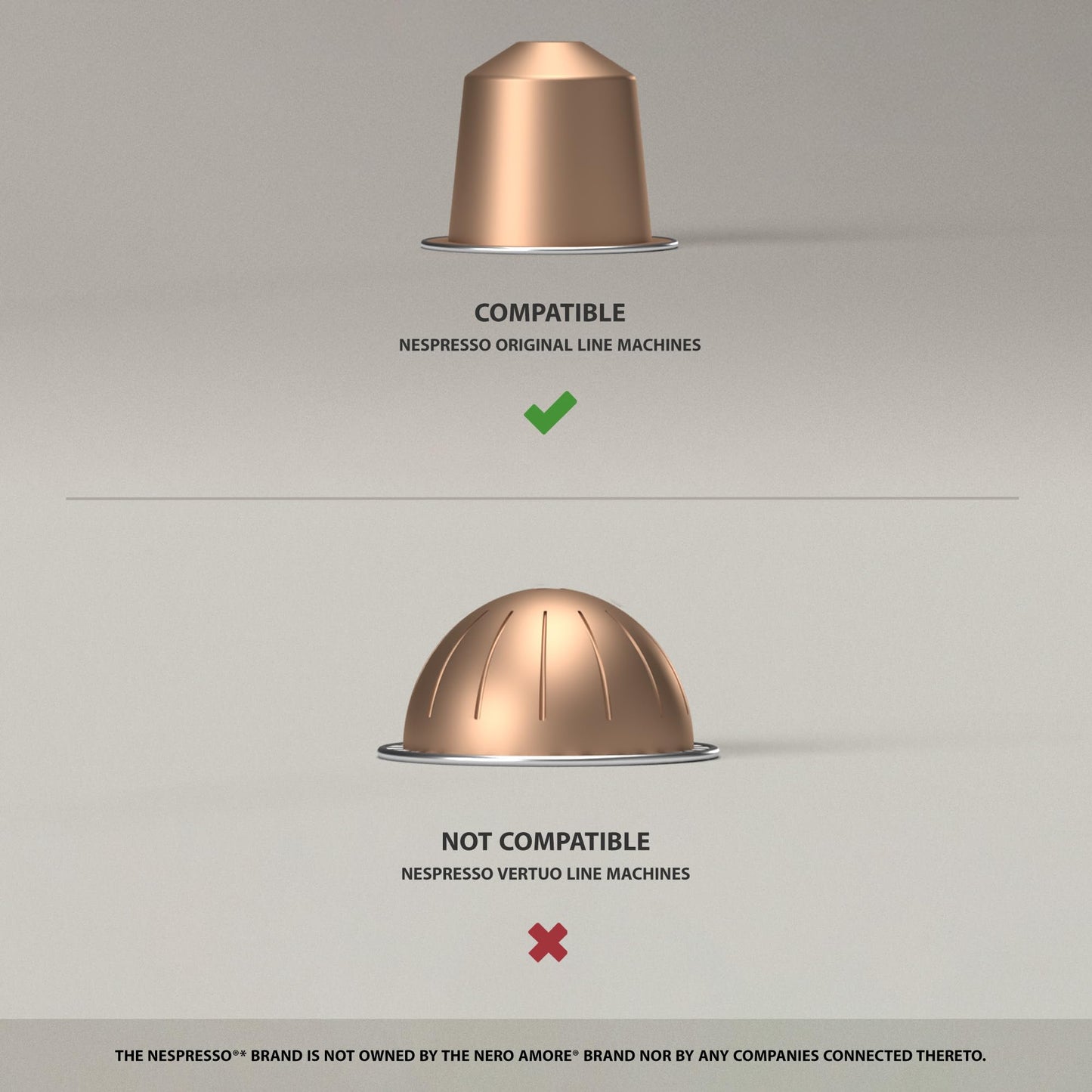 NERO AMORE Espresso Capsule Collection - 60 Nespresso-Compatible Pods with Rosa, D'Oro & D'Argento Varieties