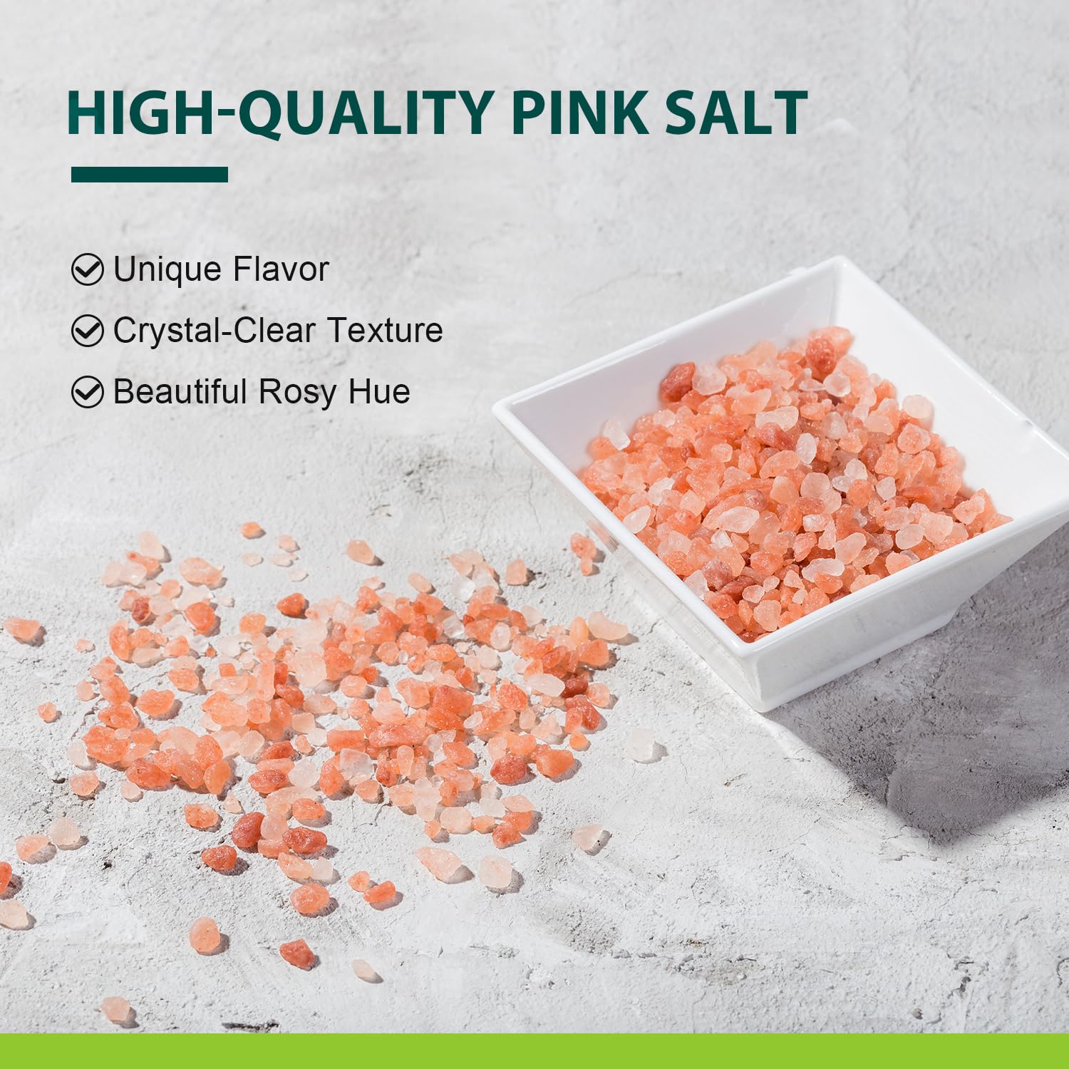 Soeos Himalayan Pink Salt 80oz (2.25kg) - Coarse Grain, Pure Crystal for Grinders