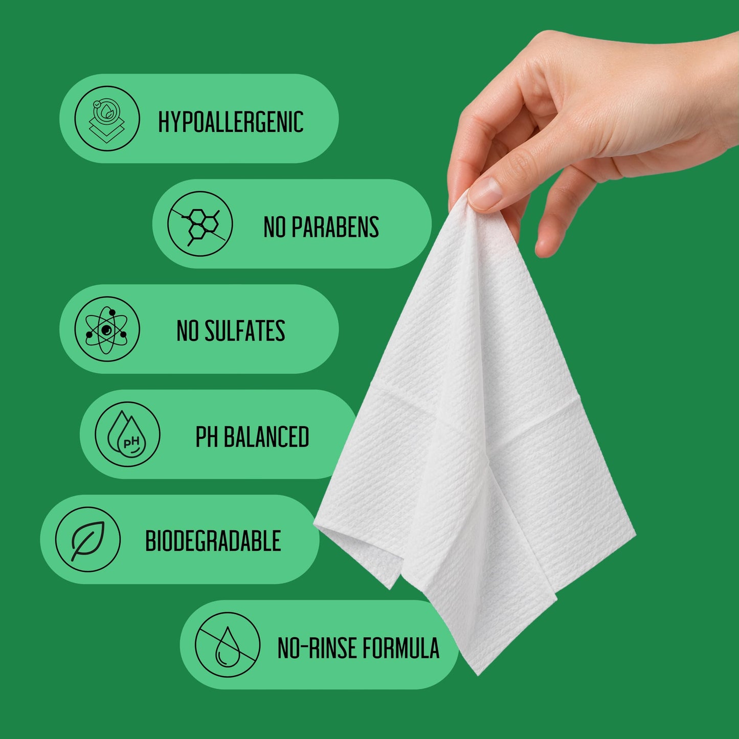 Tea Tree Eyelid Wipes – 100 Tea Tree Oil Eye Wipes for People with Dry Eyes & Allergies – Gentle Eyelid Cleanser with Hyaluronic Acid – Individually Wrapped & Biodegradable - Available at All In One Marketplace Canada