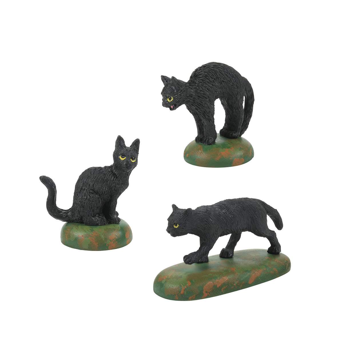 Figurine « A Clowder of Cats » pour village Halloween Department 56, 2,85 cm, noir