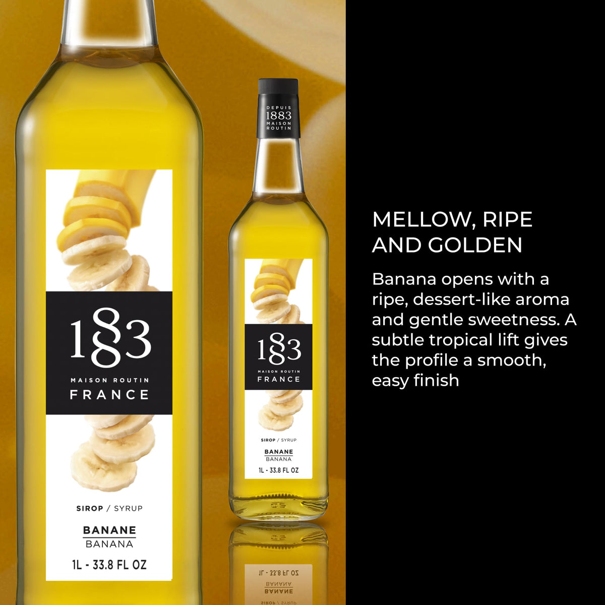 1883 Banana Syrup, 1L Glass