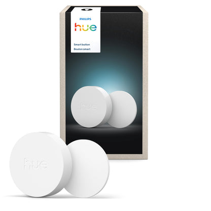 Philips Hue Wireless Smart Light Switch Button, White - 1 Pack - Portable and Battery Powered - Smart Home Control - Requires Hue Bridge - Easy, No-Wire Installation