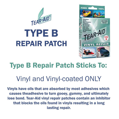 Tear-Aid Repair Airhead Tear-Aid Vinyl Repair Kit, Packaging May Vary,multicolor,1 Pack,D-KIT-B01-100 TEAR-AID