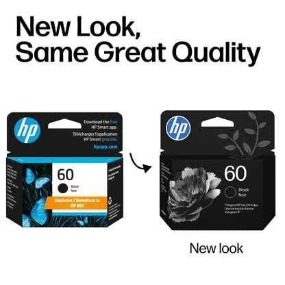 HP 60 (CC640WN) Black Original Ink Cartridge HP