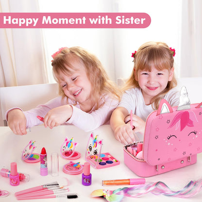Kids Makeup Kit for Girls Toys, Teensymic Washable Girl Makeup Kit Gifts for Kids Make up Set Real Makeup for Kid Little Princess Christmas Birthday Gifts Toys for 3 -12 Year Old 🍁 All In One Marketplace Canada