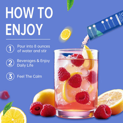 GMOOKEY UltraCalm Super Drink Packets, Raspberry Lemonade Flavor, Sugar‑Free Stress Relief & Focus Support with Magnesium, Non‑GMO, Vegetarian (30 Servings) - Available at All In One Marketplace Canada