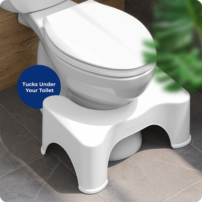 Squatty Potty The Original Bathroom Toilet Stool, White, 9" - Available at All In One Marketplace Canada