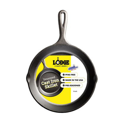 Lodge L6SK3 9-Inch Logic Pre-Seasoned Skillet (Black) 🍁 All In One Marketplace Canada