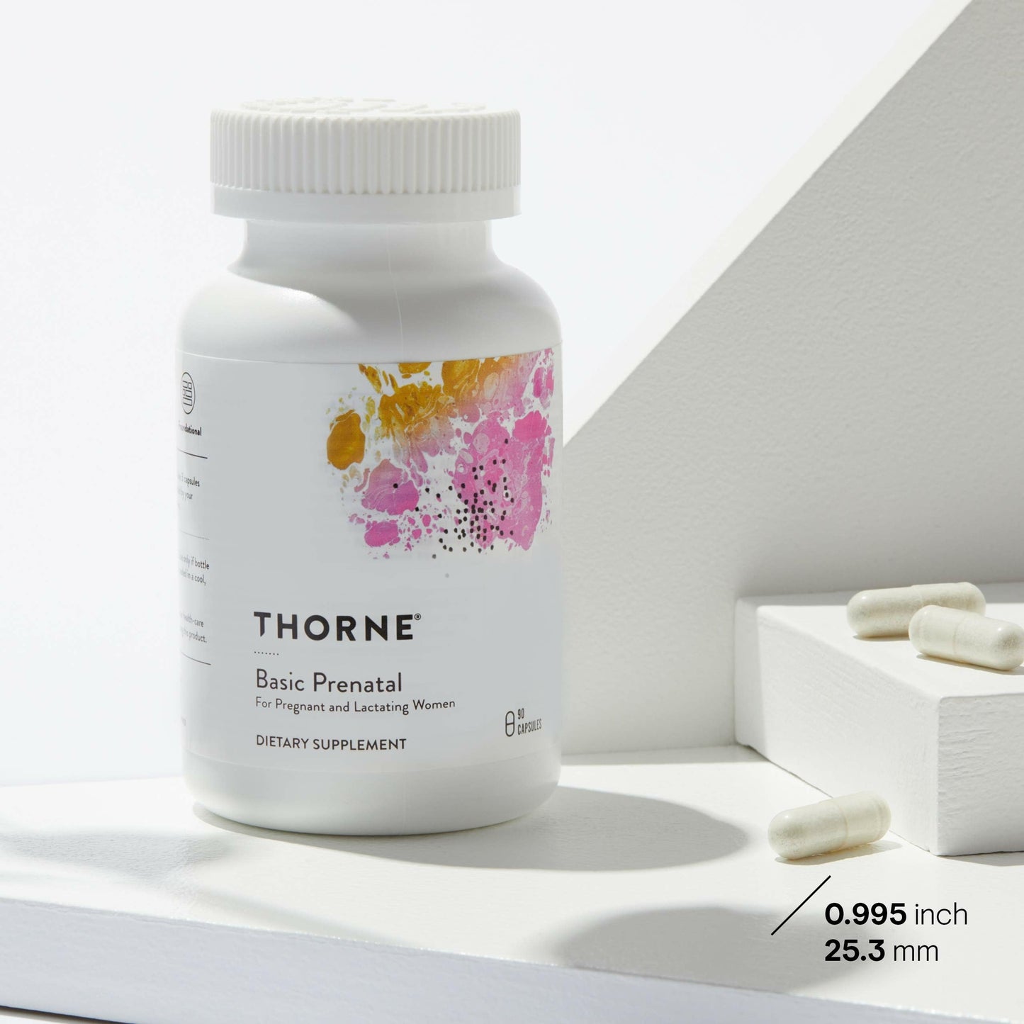 THORNE - Basic Prenatal - Folate Multivitamin for Pregnant and Lactating Women - 90 Capsules - 30 Servings - Available at All In One Marketplace Canada