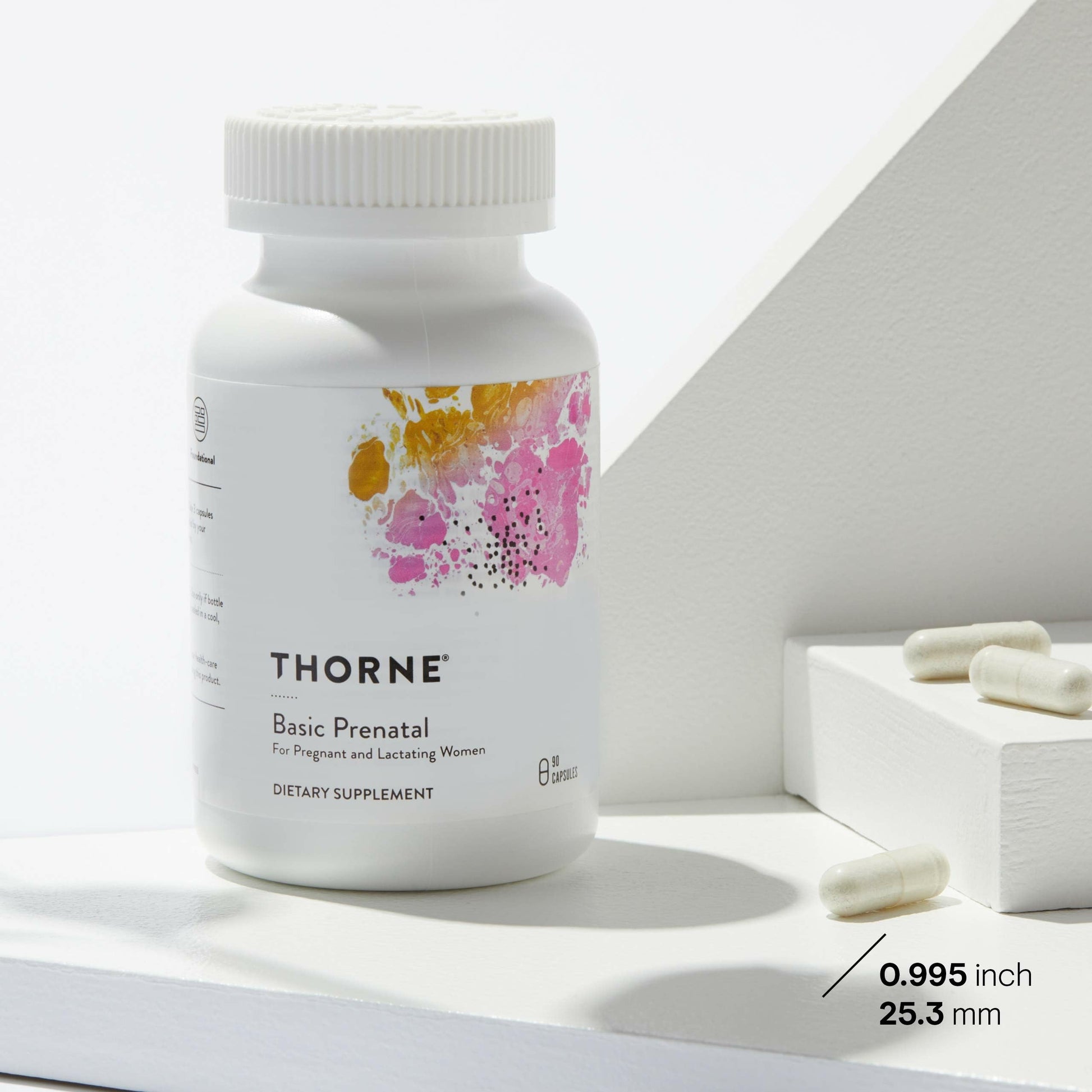 THORNE - Basic Prenatal - Folate Multivitamin for Pregnant and Lactating Women - 90 Capsules - 30 Servings - Available at All In One Marketplace Canada