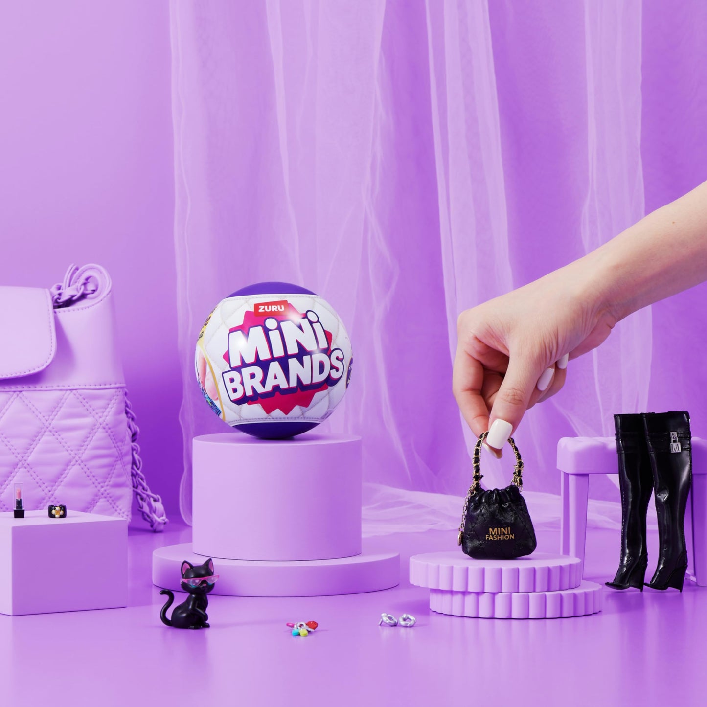 Mini Brands Fashion Series 4 2 Pack by ZURU – Novelty Unboxing Collectible Toy with 5 Mystery Mini Fashion Bags, Shoes & Accessories, 80+ Styles to Collect, Ages 3+, Kids, Teens & Adults Mini Brands
