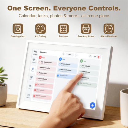 Telonixium Smart Digital Calendar, 10.1" Touch Screen Family Planner 🍁 All In One Marketplace Canada