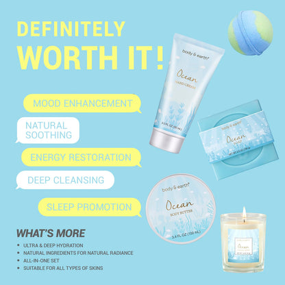 Gifts for Women BODY & EARTH Cadeau Femme 5Pcs Ocean Scent Birthday Gifts 🍁 All In One Marketplace Canada
