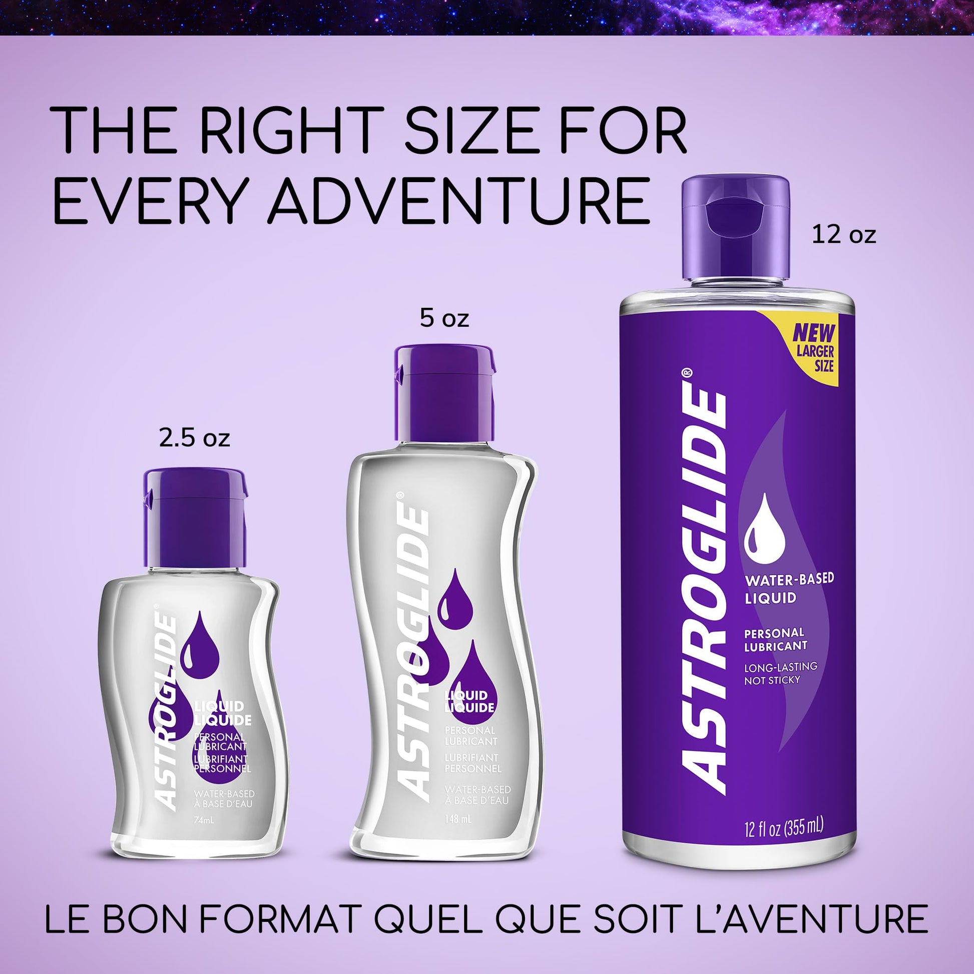 Astroglide Water Based Lube (355 mL) | Liquid Personal Lubricant, for Men, Women and Couples | Value Size - Available at All In One Marketplace Canada